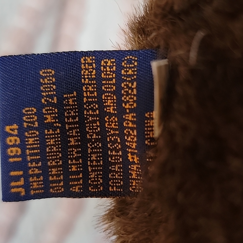 Vintage The Petting Zoo 14" Brown 1994 Teddy Bear NWT - Picture 8 of 8